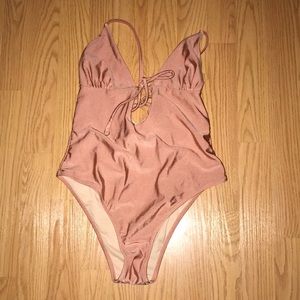 rose gold swimsuit
